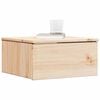 vidaXL Naktinis staliukas Ruda 37 x 35 x 18,5 cm Pušies masyvas