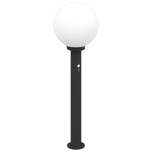 vidaXL Apsauginis stulpelis su jutikliu, 80 cm, juodas, IP44