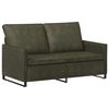 vidaXL Dviejų vietų sofa Armijos Žalia 150 x 81 x 82 cm Dirbtinė zom&scaron;a