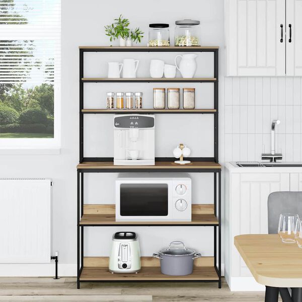 vidaXL Virtuvės lentyna Amatininkų ąžuolas 100 x 40 x 168 cm