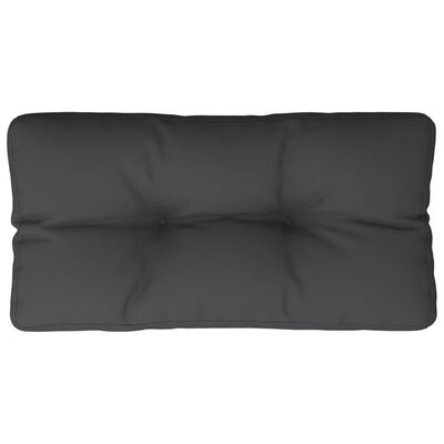 vidaXL Paletės pagalvėlė, juodos spalvos, 80x40x12cm, audinys