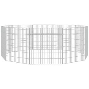 vidaXL Aptvaras gyvūnams, 10 segmentų, 54x60cm, galvanizuota geležis