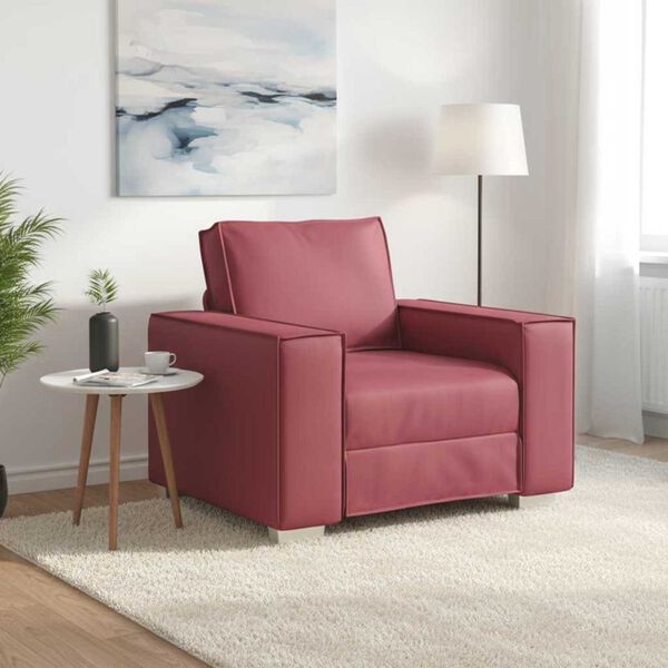 vidaXL Sofa Vyno raudona 99 x 80 x 84 cm audinys