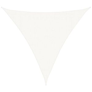 vidaXL Tentas nuo saulės, baltas, 3,6x3,6x3,6m, HDPE, trikampio formos