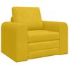 vidaXL Sofa lova Geltona 98 x 71 x 83 cm Aksomas