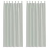 vidaXL Voile užuolaidos su kilpomis, 2vnt., &scaron;viesiai pilkas, 140x260cm