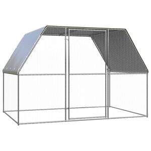 vidaXL Lauko narvas vi&scaron;čiukams, 3x2x2m, galvanizuotas plienas