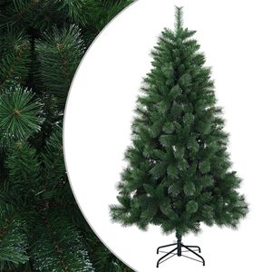 vidaXL Dirbtinė Kalėdų eglutė 120 cm PVC ir metalas Žalia
