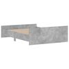 vidaXL Lovos rėmas su galvūgaliu ir kojūgaliu, betono, 140x190cm