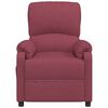 vidaXL Elektrinis masažinis krėslas, raudonojo vyno spalvos, audinys