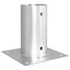vidaXL Apvalus žemės inkaras 12 vnt. Sidabrinė 15 x 15 x 15 cm Metalas