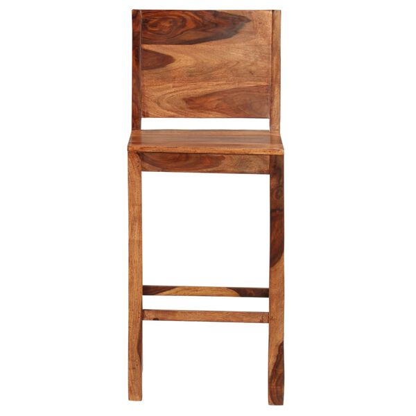 vidaXL Baro taburetės, 2 vnt., rudos, rausvosios dalbergijos masyvas