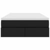 vidaXL Lova su daiktų laikymo vieta ir čiužiniu Juoda 120 x 200 cm