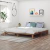 vidaXL Lovos rėmas, 200x200cm, tikmedžio medienos masyvas
