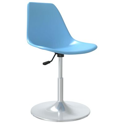 vidaXL Pasukamos valgomojo kėdės, 4vnt., mėlynos spalvos, PP
