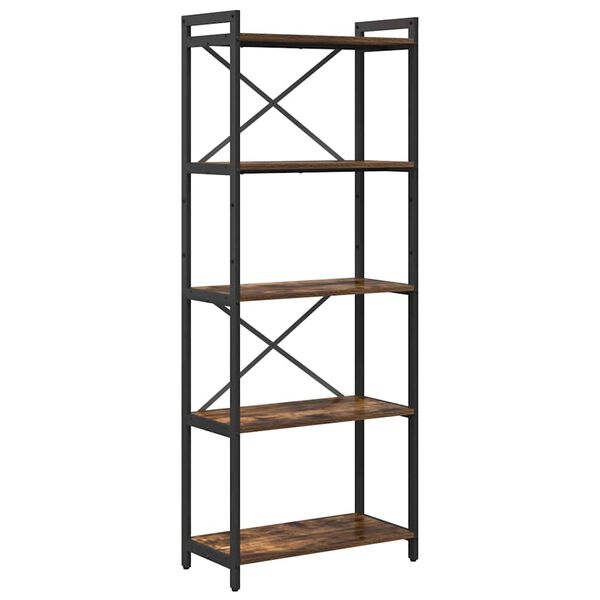 vidaXL Knygų lentyna Rūkyta ąžuolas 60 x 30 x 155 cm Apdirbta mediena