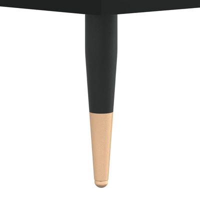 vidaXL Kavos staliukas, juodos spalvos, 80x80x36,5cm, apdirbta mediena