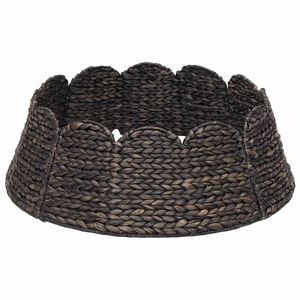 vidaXL Kalėdų Medžio Apykaklė Apvali Juoda Skersmuo 45 x 22 cm