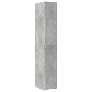 vidaXL Komoda, betono pilkos spalvos, 30x42,5x185cm, apdirbta mediena