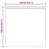 vidaXL Voile Užuolaida 2 pcs &Scaron;viesiai pilka 140 x 140 cm Poliesteris