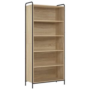 vidaXL Knygų spinta 55,5 x 33 x 174 cm Apdirbta mediena Sonoma ąžuolas