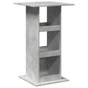 vidaXL Baro stalas su lentyna, betono, 60x60x102cm, apdirbta mediena