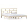 vidaXL Lovos rėmas, 200x200cm, pu&scaron;ies medienos masyvas