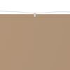 vidaXL Vertikali markizė, taupe spalvos, 140x800cm, oksfordo audinys