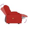 vidaXL Dvivietis atlošiamas masažinis krėslas, vyno, dirbtinė oda