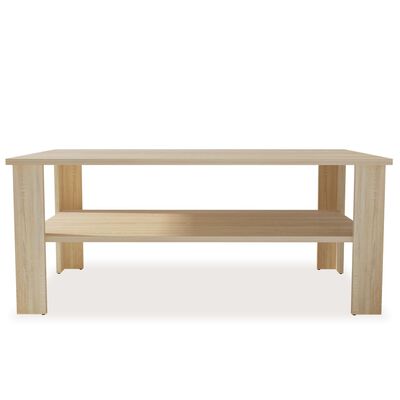 vidaXL Kavos staliukas, med. drožlių plokštė, 100x59x42cm, ąžuolas