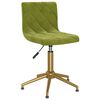 vidaXL Pasukamos valgomojo kėdės, 2vnt., &scaron;viesiai žalios, aksomas