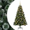 vidaXL Dirbtinė Kalėdų eglutė su burbulais 120 cm 150 LED &Scaron;ilta balta