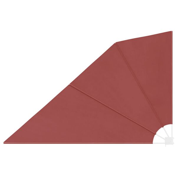 vidaXL Sulankstoma &scaron;oninė balkono markizė, terakotos, 160x240cm