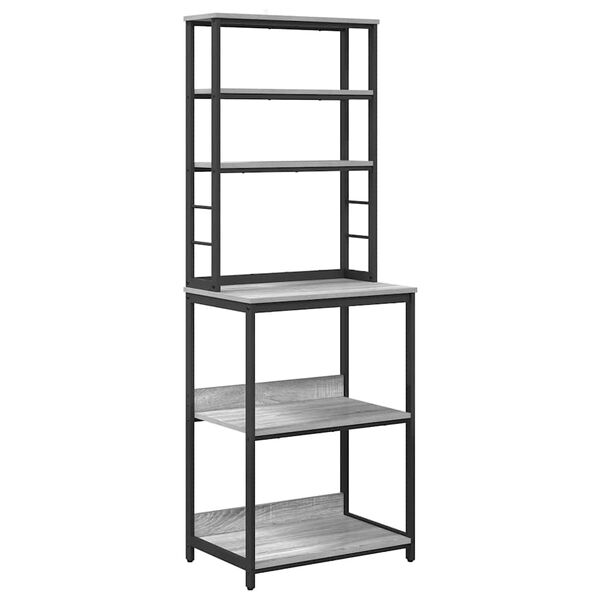 vidaXL Virtuvės lentyna Pilkas Sonoma 60 x 40 x 168 cm