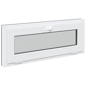 vidaXL Požeminio lango RISOR 110 x 40 cm PVC ir stiklas Antracito