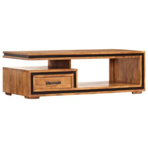 vidaXL Kavos staliukas, 100x45x33cm, akacijos medienos masyvas