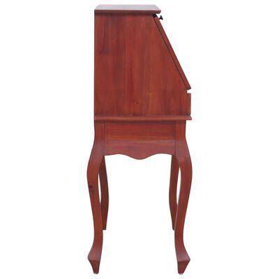 vidaXL Sekretoriaus stalas, rudas, 78x42x103cm, raudonmedžio masyvas