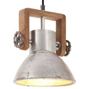 vidaXL Pakabinamas &scaron;viestuvas, sidabrinis, 19cm, 25W, apskritas, E27