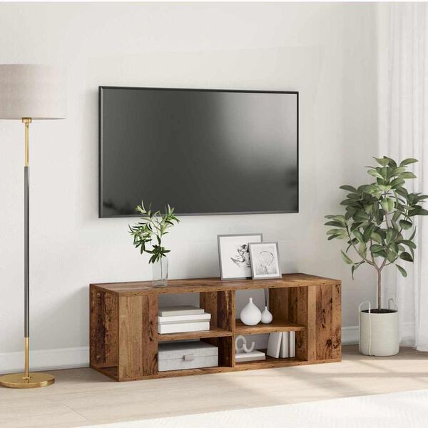 vidaXL TV spintelių komplektas Senovinis medis 102 x 35 x 35 cm