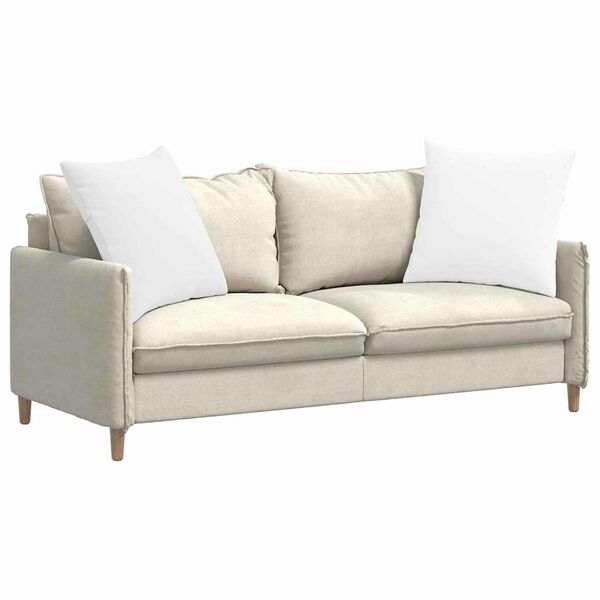 vidaXL Sofa Pagalvės 2 pcs Balta 60 x 60 cm audinys