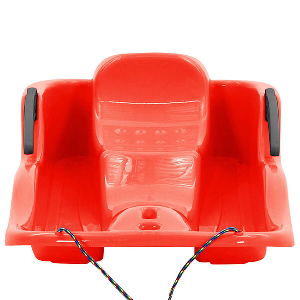 vidaXL Rogės su stabdžiais, raudonos, 87x40x18cm, polipropilenas