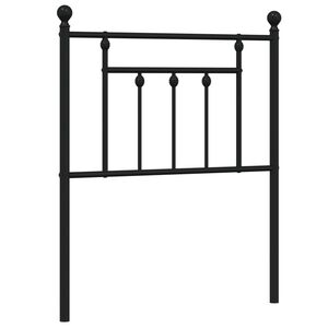 vidaXL Metalinis pakaitinis galvūgalis, juodos spalvos, 75cm