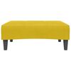 vidaXL Dvivietė sofa-lova su pakoja, geltonos spalvos, aksomas