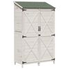 vidaXL Sodo Sandėlys Balta 106 x 56 x 176,5 cm Apdirbta mediena