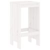 vidaXL Baro taburetės, 2vnt., baltos, 40x36x75cm, pušies masyvas