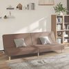 vidaXL Dvivietė sofa-lova, taupe spalvos, audinys