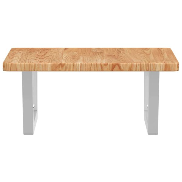 vidaXL Lentyna praustuvui, plienas ir ąžuolo medienos masyvas