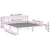 vidaXL Lovos rėmas be čiužinio, 200x210cm, pu&scaron;ies masyvas, itin ilgas