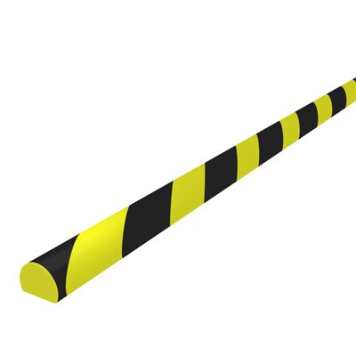 vidaXL Kampų apsauga, geltona ir juoda, 4x3x100cm, PU