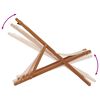 vidaXL Sulankstomos paplūdimio kėdės, 2vnt., smėlio, audinys/mediena